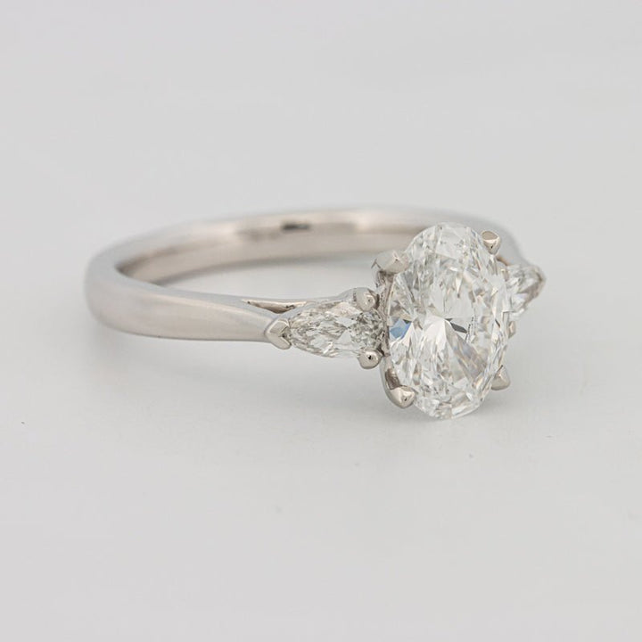 1 CT Oval Cut Trilogy Solitaire (LG) - ZIZOV DIAMONDS