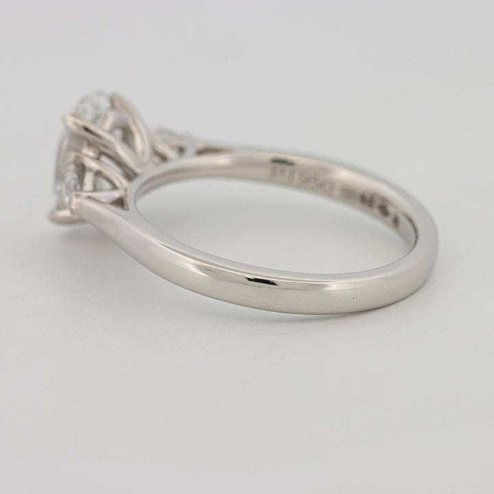 1 CT Oval Cut Trilogy Solitaire (LG) - ZIZOV DIAMONDS