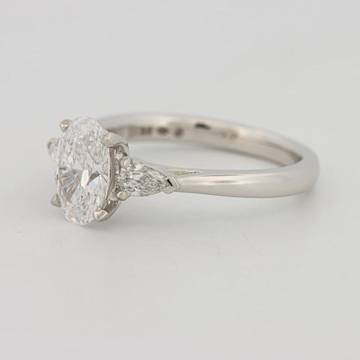 1 CT Oval Cut Trilogy Solitaire (LG) - ZIZOV DIAMONDS