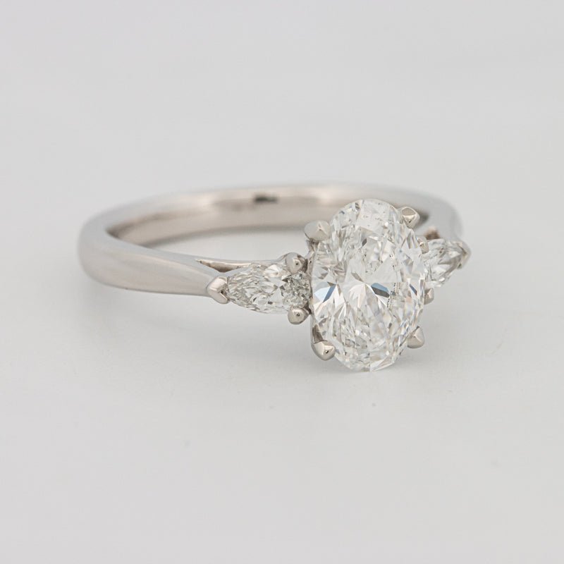 1 CT Oval Cut Trilogy Solitaire (LG) - ZIZOV DIAMONDS