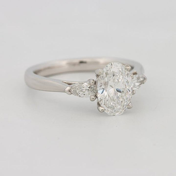 1 CT Oval Cut Trilogy Solitaire (LG) - ZIZOV DIAMONDS