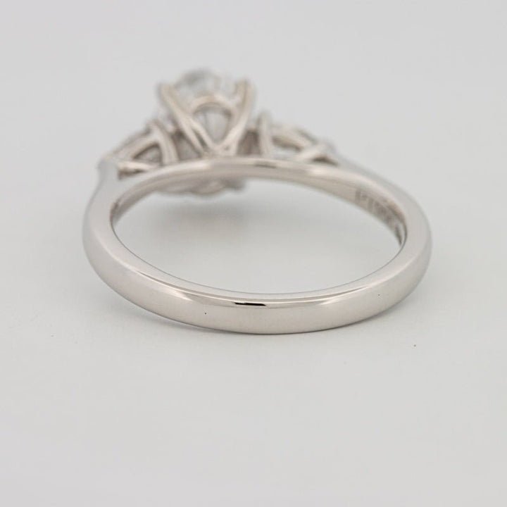 1 CT Oval Cut Trilogy Solitaire (LG) - ZIZOV DIAMONDS