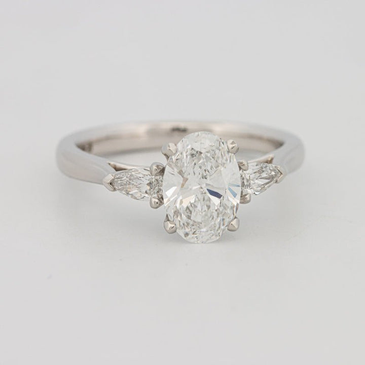 1 CT Oval Cut Trilogy Solitaire (LG) - ZIZOV DIAMONDS