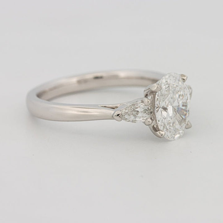 1 CT Oval Cut Trilogy Solitaire (LG) - ZIZOV DIAMONDS