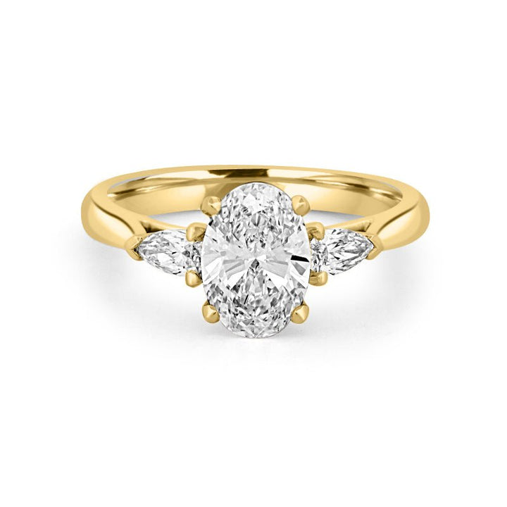 1 CT Oval Cut Trilogy Solitaire (LG) - ZIZOV DIAMONDS