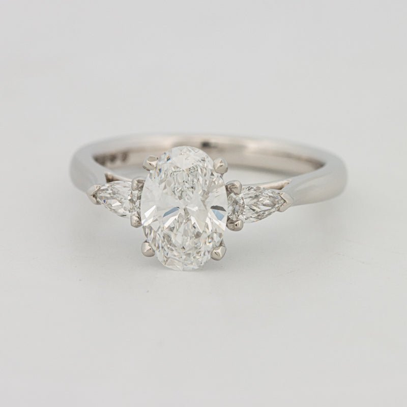 1 CT Oval Cut Trilogy Solitaire (LG) - ZIZOV DIAMONDS