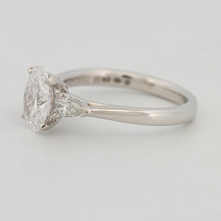 1 CT Oval Cut Trilogy Solitaire (LG) - ZIZOV DIAMONDS