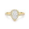1 CT Pear - shape Halo Pavé Solitaire (LG) - ZIZOV DIAMONDS