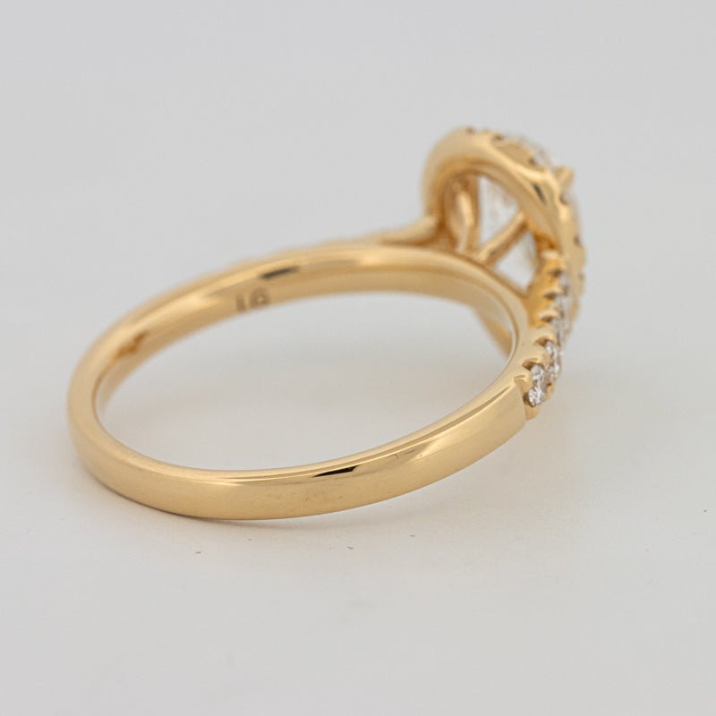 1 CT Pear - shape Halo Pavé Solitaire (LG) - ZIZOV DIAMONDS