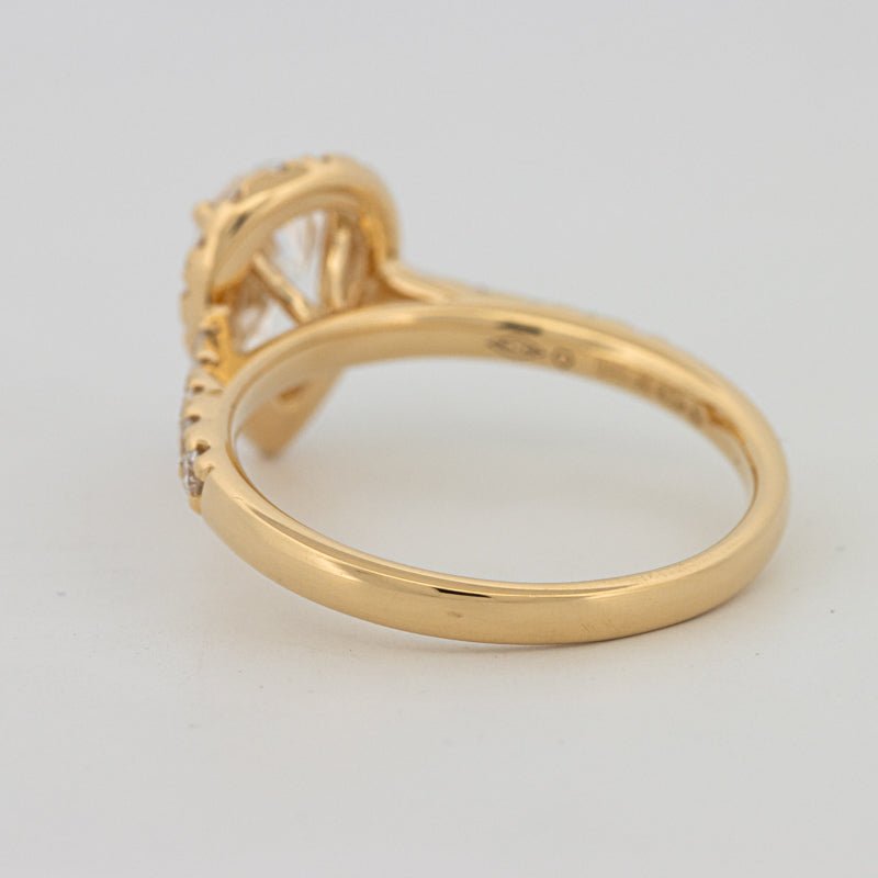 1 CT Pear - shape Halo Pavé Solitaire (LG) - ZIZOV DIAMONDS