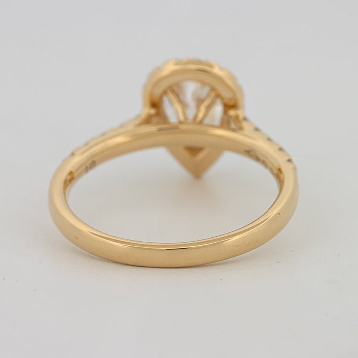 1 CT Pear - shape Halo Pavé Solitaire (LG) - ZIZOV DIAMONDS