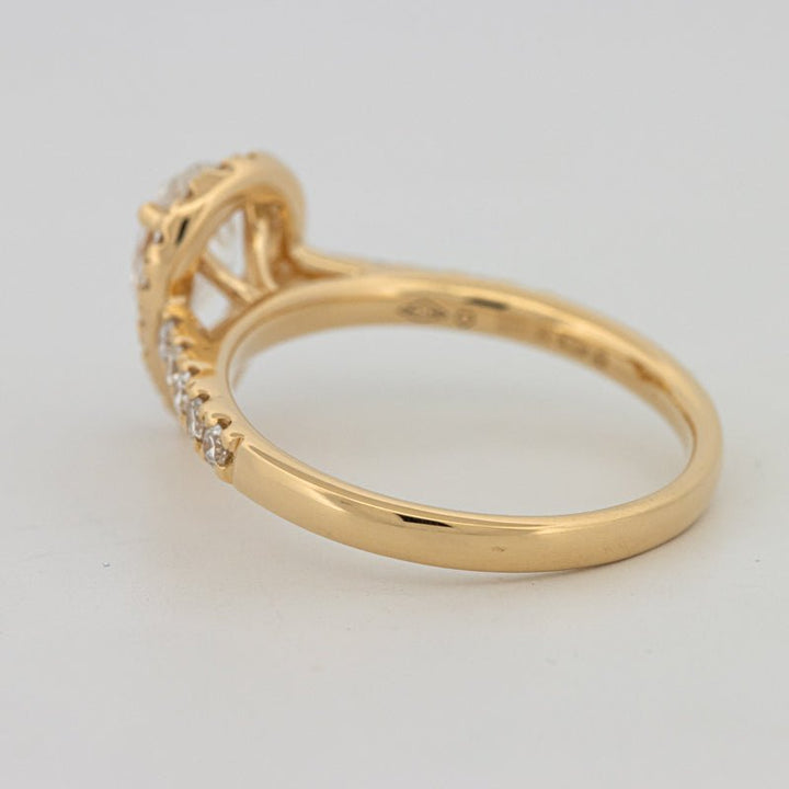 1 CT Pear - shape Halo Pavé Solitaire (LG) - ZIZOV DIAMONDS