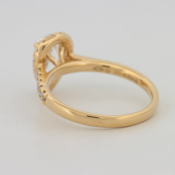 1 CT Pear - shape Halo Pavé Solitaire (LG) - ZIZOV DIAMONDS