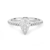 1 CT Pear - shape Pavé Solitaire (LG) - ZIZOV DIAMONDS