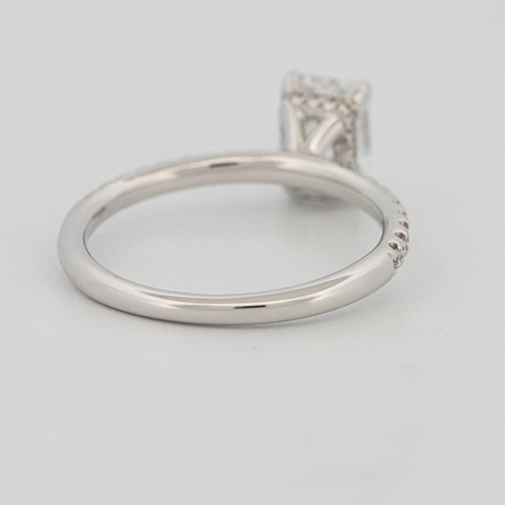 1 CT Radiant Cut Under - Halo Pavé Solitaire (LG) - ZIZOV DIAMONDS