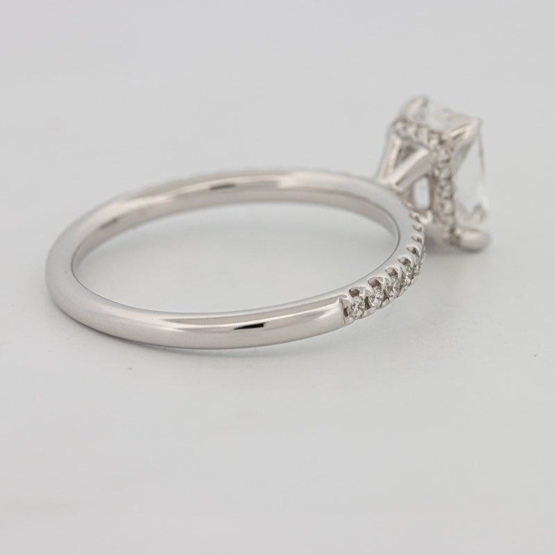 1 CT Radiant Cut Under - Halo Pavé Solitaire (LG) - ZIZOV DIAMONDS