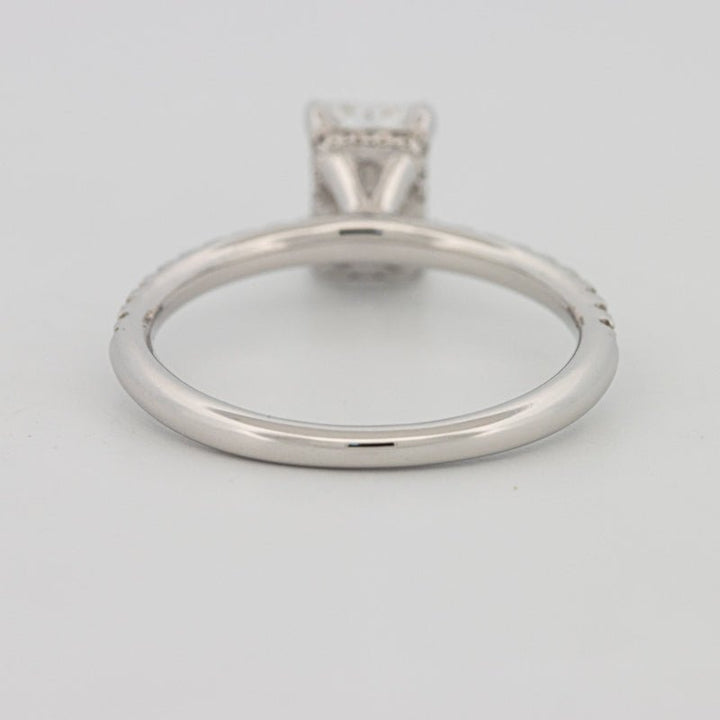 1 CT Radiant Cut Under - Halo Pavé Solitaire (LG) - ZIZOV DIAMONDS