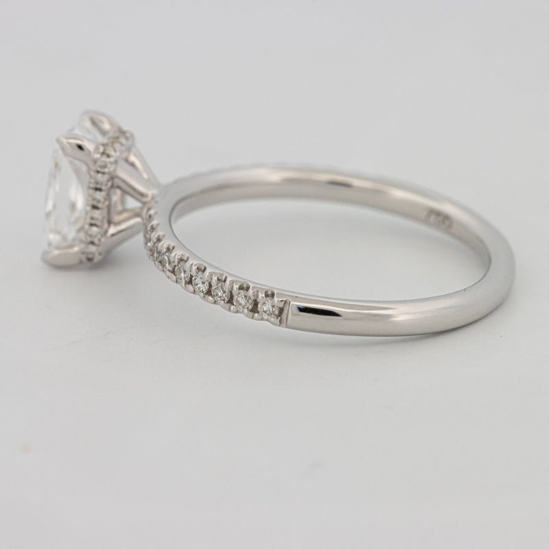 1 CT Radiant Cut Under - Halo Pavé Solitaire (LG) - ZIZOV DIAMONDS