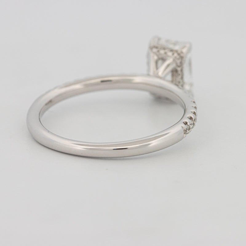 1 CT Radiant Cut Under - Halo Pavé Solitaire (LG) - ZIZOV DIAMONDS
