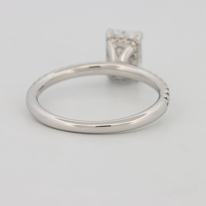 1 CT Radiant Cut Under - Halo Pavé Solitaire (LG) - ZIZOV DIAMONDS