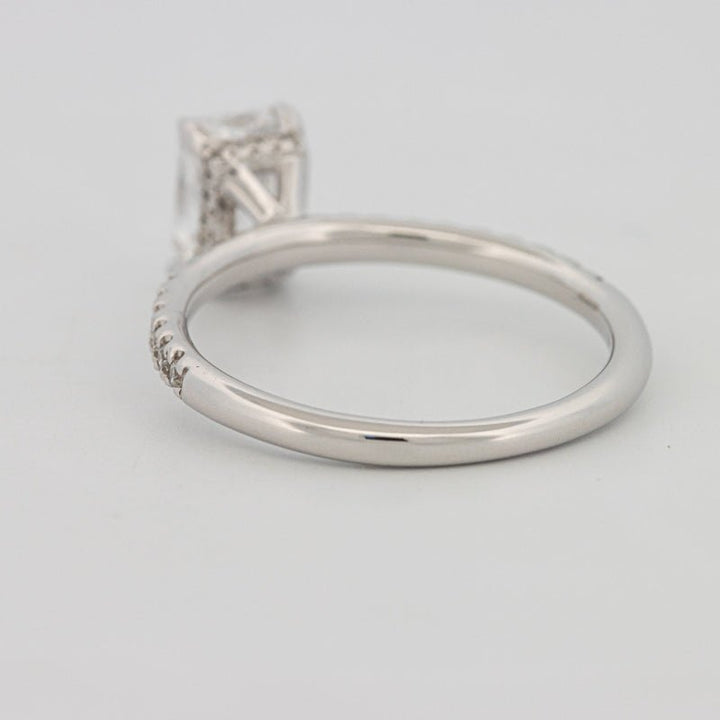 1 CT Radiant Cut Under - Halo Pavé Solitaire (LG) - ZIZOV DIAMONDS