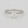 1 CT Radiant Cut Under - Halo Pavé Solitaire (LG) - ZIZOV DIAMONDS