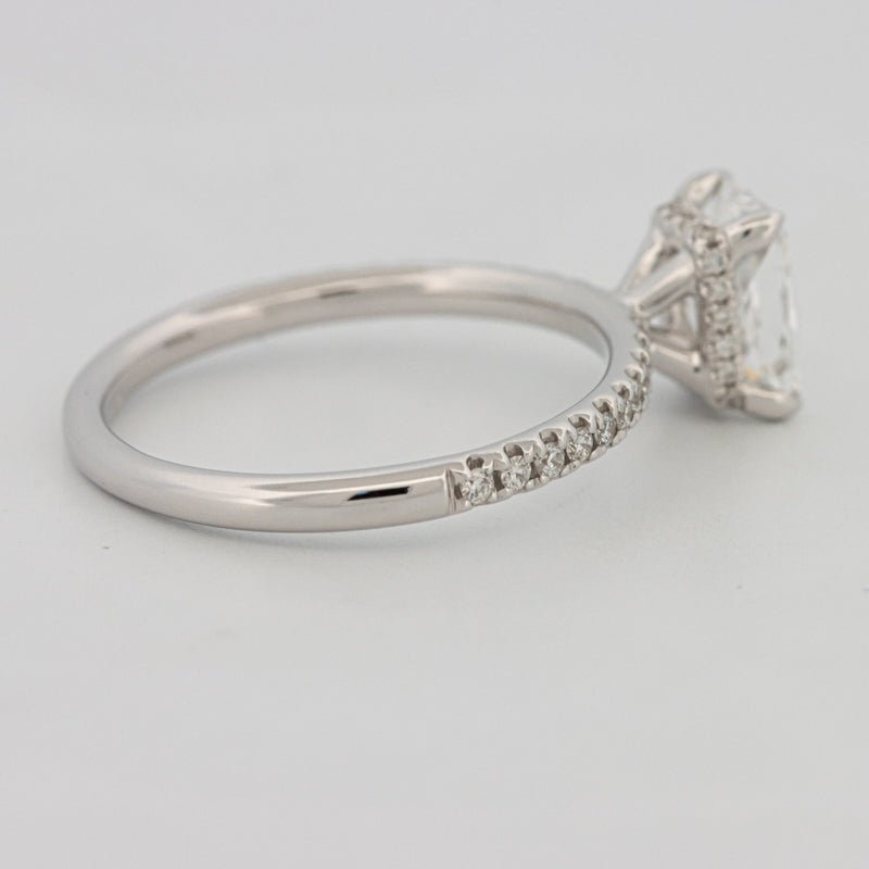 1 CT Radiant Cut Under - Halo Pavé Solitaire (LG) - ZIZOV DIAMONDS