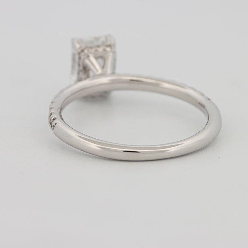 1 CT Radiant Cut Under - Halo Pavé Solitaire (LG) - ZIZOV DIAMONDS