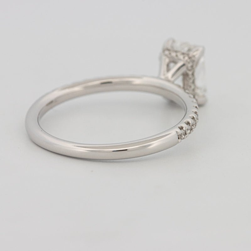 1 CT Radiant Cut Under - Halo Pavé Solitaire (LG) - ZIZOV DIAMONDS