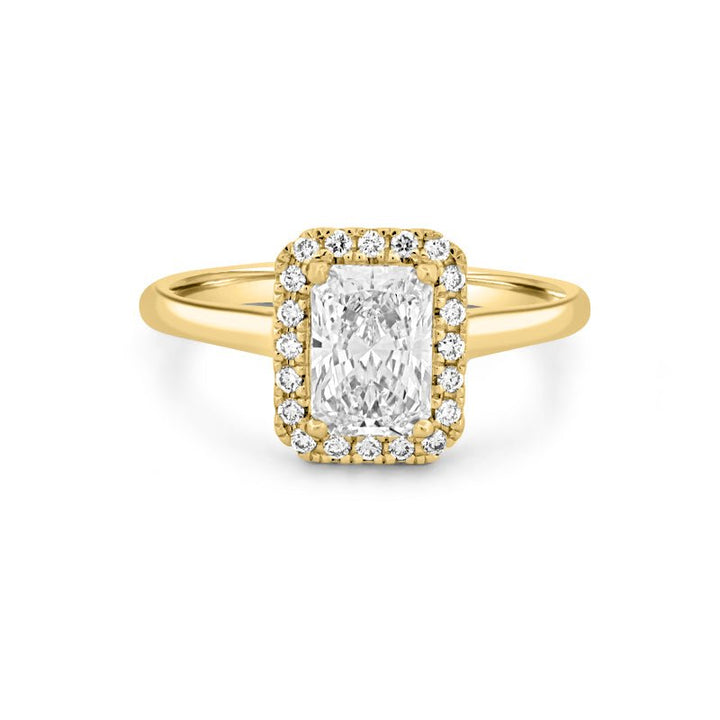 1 CT Radiant Halo Solitaire (LG) - ZIZOV DIAMONDS