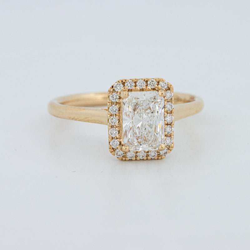 1 CT Radiant Halo Solitaire (LG) - ZIZOV DIAMONDS