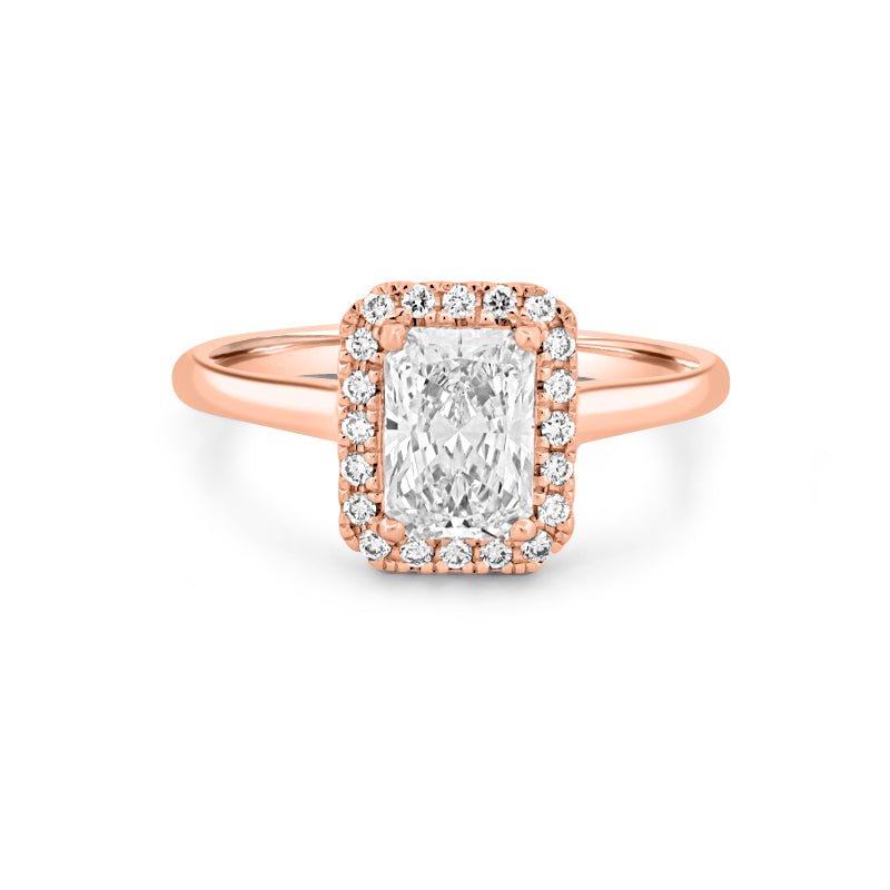 1 CT Radiant Halo Solitaire (LG) - ZIZOV DIAMONDS