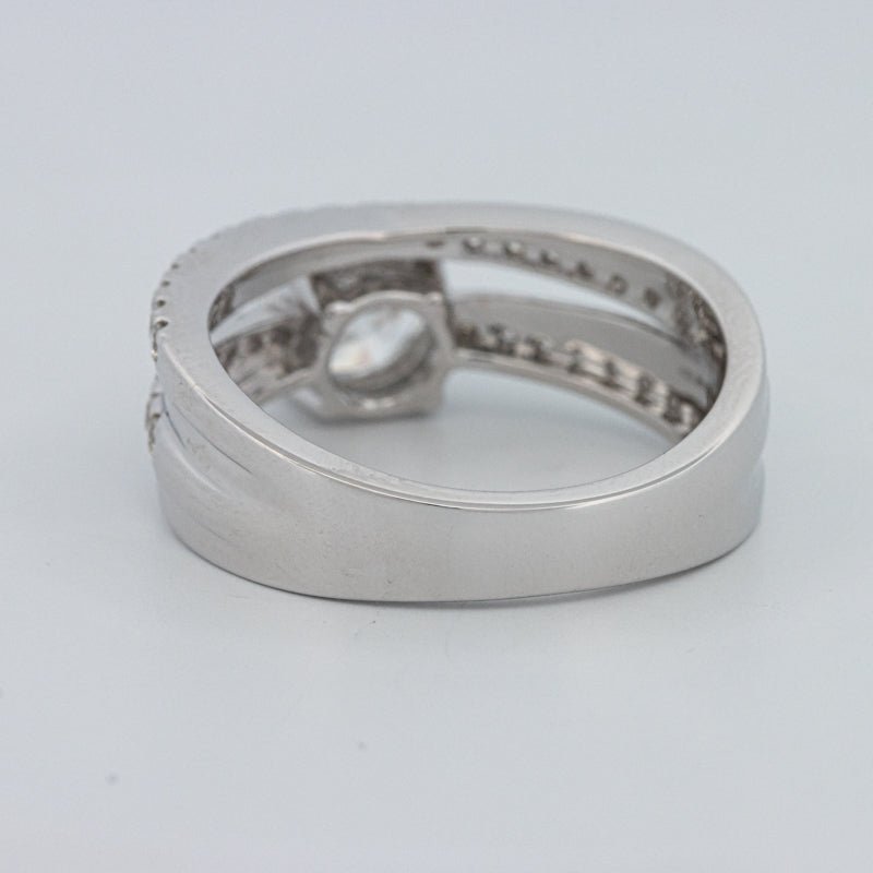 1 CT Round Cut Double Band Pavé Ring (LG) - ZIZOV DIAMONDS