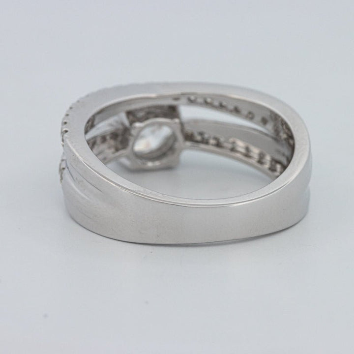 1 CT Round Cut Double Band Pavé Ring (LG) - ZIZOV DIAMONDS