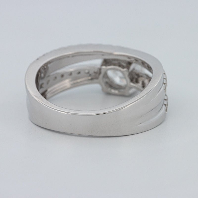 1 CT Round Cut Double Band Pavé Ring (LG) - ZIZOV DIAMONDS