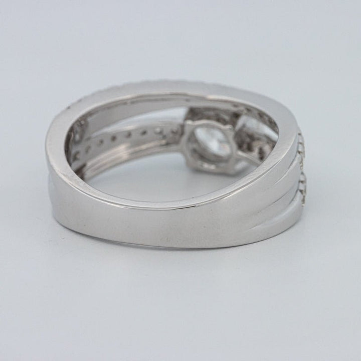 1 CT Round Cut Double Band Pavé Ring (LG) - ZIZOV DIAMONDS