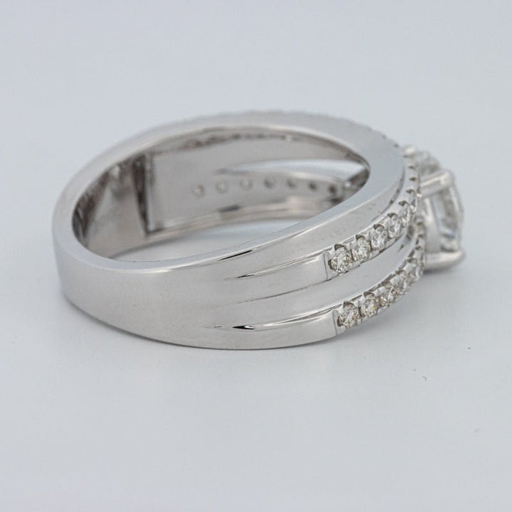 1 CT Round Cut Double Band Pavé Ring (LG) - ZIZOV DIAMONDS