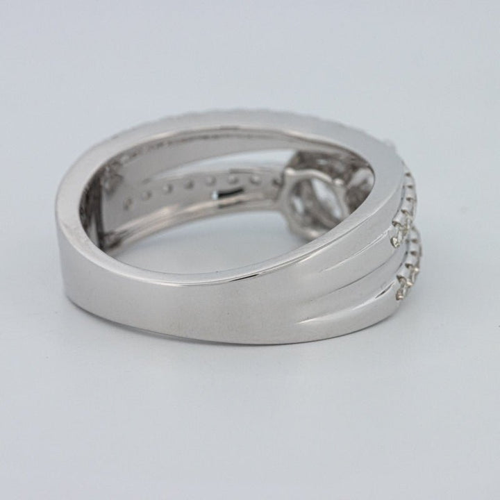 1 CT Round Cut Double Band Pavé Ring (LG) - ZIZOV DIAMONDS