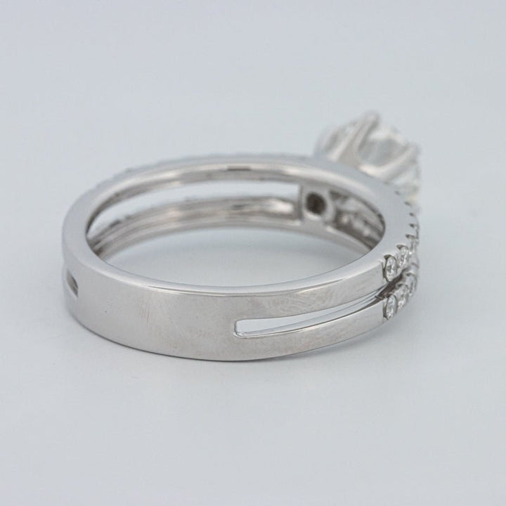 1 CT Round Cut Double Band Pavé Ring (LG) - ZIZOV DIAMONDS