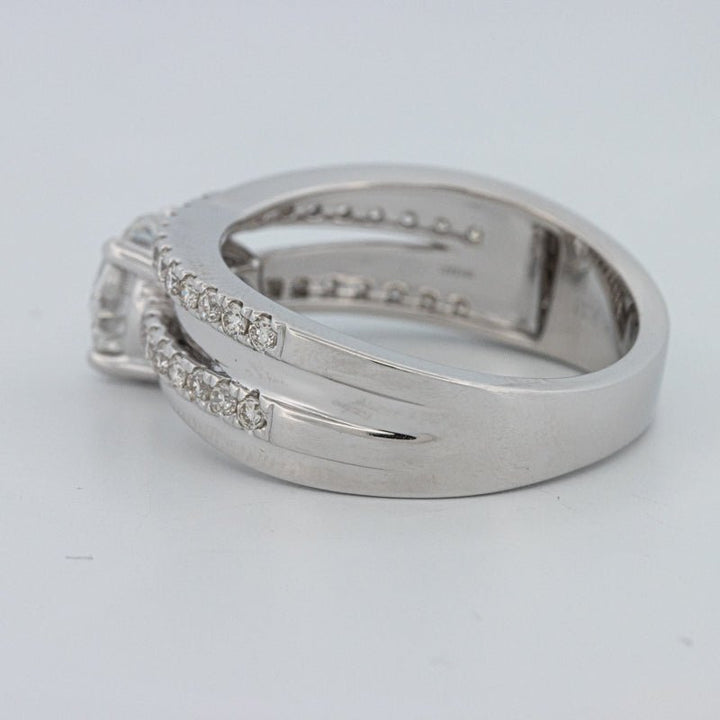 1 CT Round Cut Double Band Pavé Ring (LG) - ZIZOV DIAMONDS