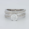 1 CT Round Cut Double Band Pavé Ring (LG) - ZIZOV DIAMONDS