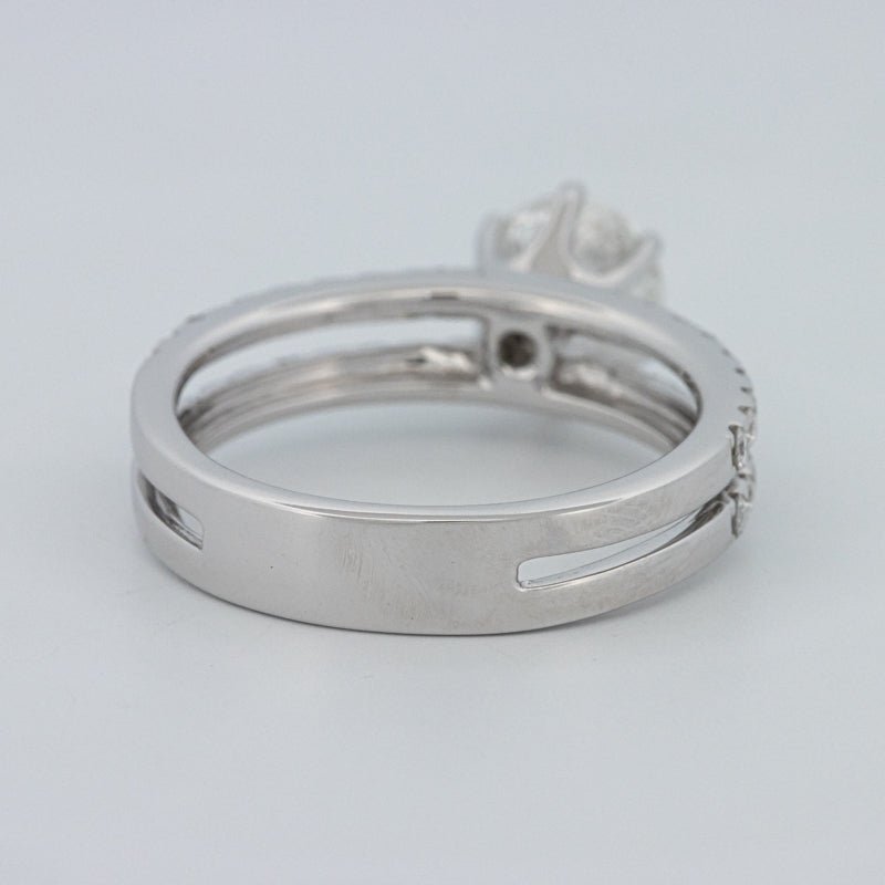 1 CT Round Cut Double Band Pavé Ring (LG) - ZIZOV DIAMONDS
