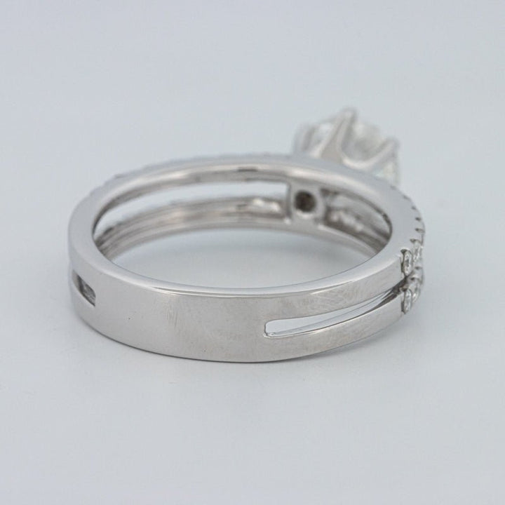 1 CT Round Cut Double Band Pavé Ring (LG) - ZIZOV DIAMONDS