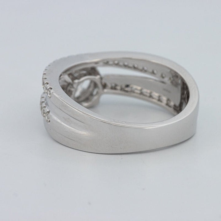 1 CT Round Cut Double Band Pavé Ring (LG) - ZIZOV DIAMONDS