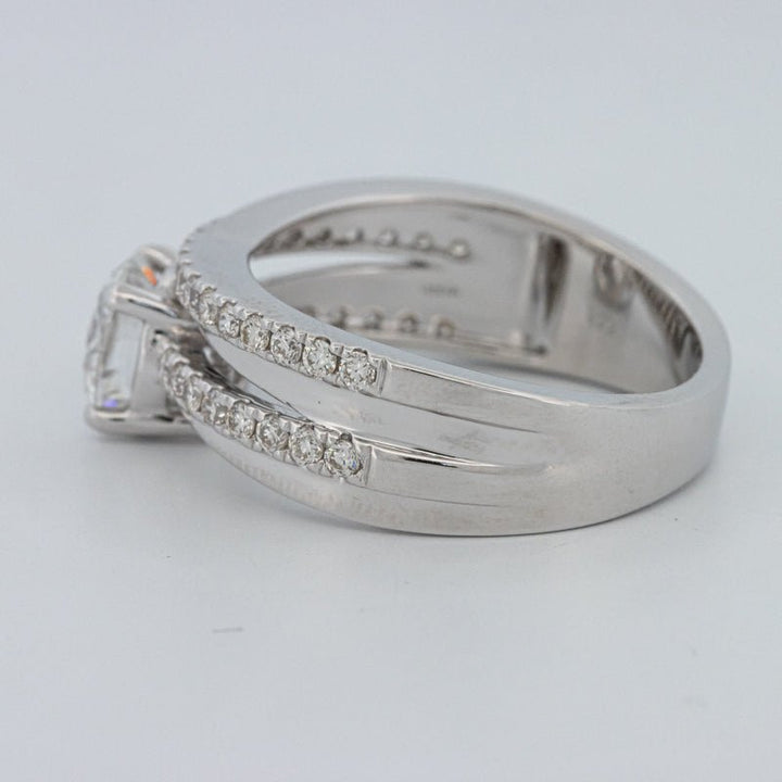 1 CT Round Cut Double Band Pavé Ring (LG) - ZIZOV DIAMONDS