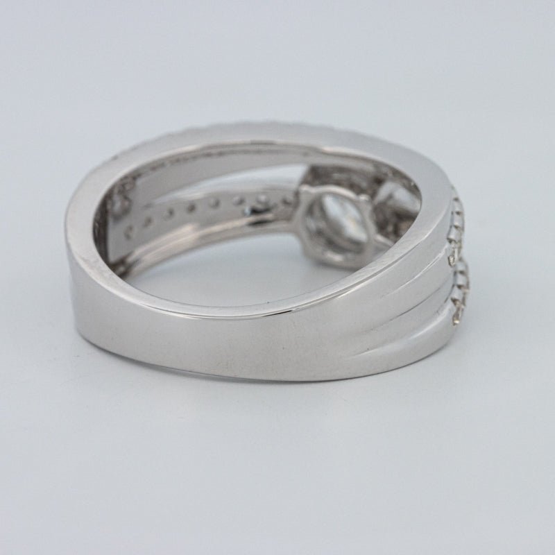 1 CT Round Cut Double Band Pavé Ring (LG) - ZIZOV DIAMONDS