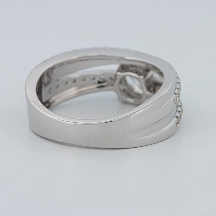 1 CT Round Cut Double Band Pavé Ring (LG) - ZIZOV DIAMONDS