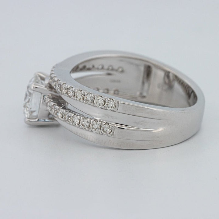 1 CT Round Cut Double Band Pavé Ring (LG) - ZIZOV DIAMONDS