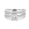 1 CT Round Cut Double Band Pavé Ring (LG) - ZIZOV DIAMONDS