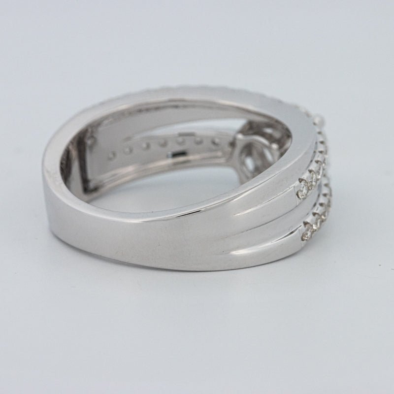 1 CT Round Cut Double Band Pavé Ring (LG) - ZIZOV DIAMONDS